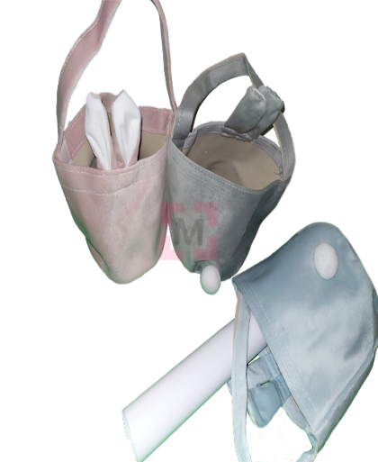 ❤ Paastasje konijnenoortjes en staartje (met naam)